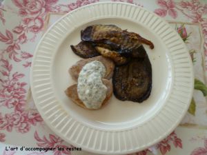 Recette Filet mignon de porc au persil , aubergines
