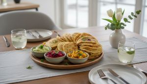 Recette Blinis maison garnis de légumes marinés et tartinade végétale savoureuse