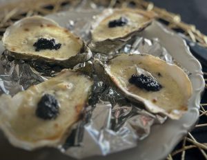 Recette Huîtres gratinées au pineau