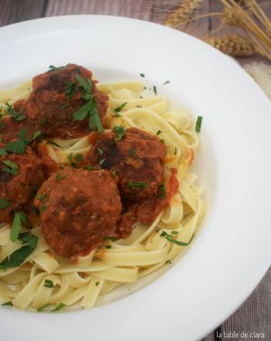 Recette Boulettes de boeuf à la sauce tomate