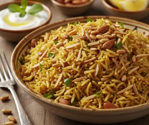Recette Riz pilaf aux pignons et amandes : saveurs orientales faciles à réaliser