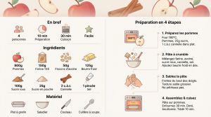 Recette Crumble pommes cannelle : recette express [10 min]