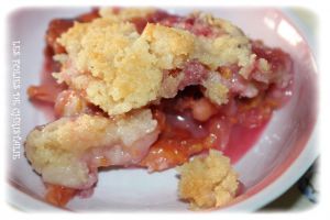 Recette Crumble poires prunes
