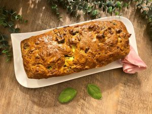 Recette Cake à la courgette, chèvre et jambon