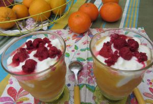 Recette Verrines de yaourt pomme/ananas/clémentine