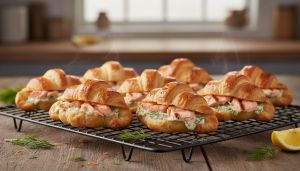 Recette Secret d’un apéritif parfait pour le réveillon : des feuilletés au saumon prêts en un clin d’œil et irrésistiblement dégustés en premier