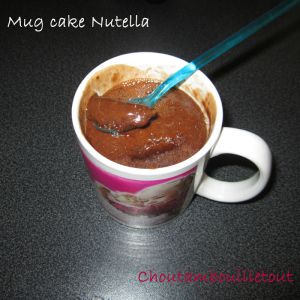 Recette Mug cake au Nutella