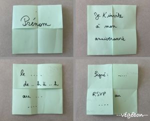 Recette Fabriquer une petite carte infinie