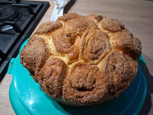Recette Brioche au sucre perlé et au chocolat