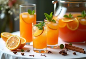 Recette Punch pour 30 personnes : mariage parfait entre agrumes et épices