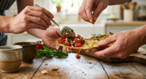 Recette Simple et rapide de bruschettas tomates-basilic pour un apéritif gourmand