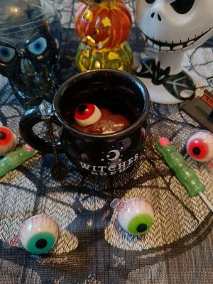 Recette Eyeball mug cake