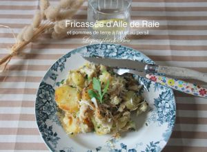 Recette Fricassée d'aile de raie et pommes de terre à l'ail et au persil