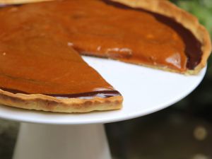 Recette Tarte au chocolat, caramel et mascarpone