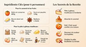 Recette Tarte tatin kaki : un dessert moelleux et confit