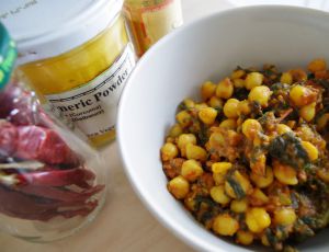 Recette Curry vegan de pois chiche et épinards