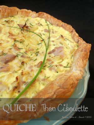 Recette Quiche au thon et à la ciboulette