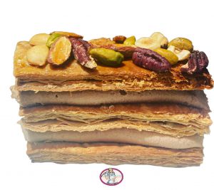 Recette Mille-feuille aux fruits secs et praliné: recette gourmande et facile à réaliser