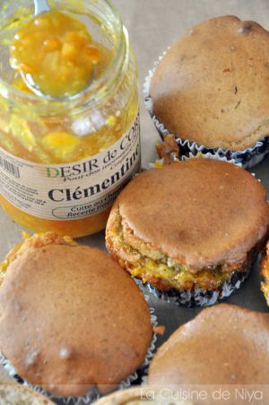 Recette Muffins à la confiture de clémentine corse [vegan]