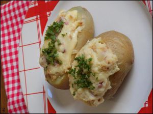 Recette Pommes de terre farcies façon raclette