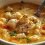 Recette BEST Chicken Pot Pie Soup