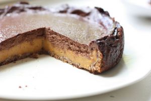 Recette Cheesecake-tarte chocolat-citrouille [vegan]