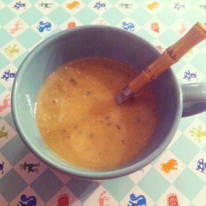 Recette The Soupe de l'hiver: la soupe fenouil-chèvre