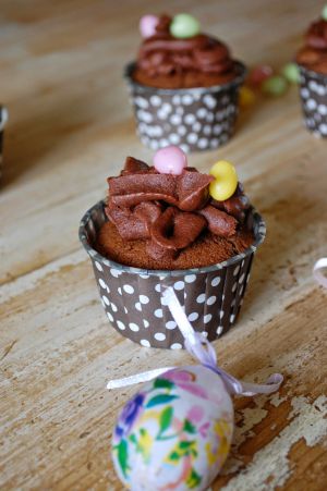 Recette Cupcakes de pâques tout chocolat Chocolat,chocolat