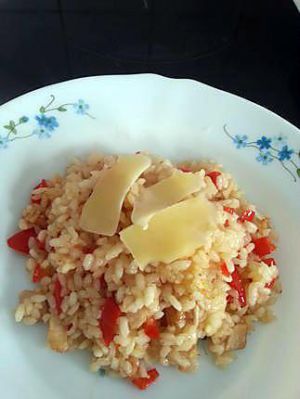 Recette Risotto au jambon et poivron à l'actifry