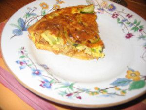 Recette Quiche courgettes et rillettes