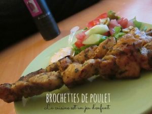 Recette Brochettes de poulet