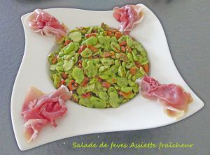 Recette Salade de fèves  assiette-fraicheur