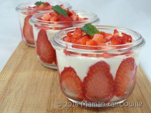 Recette Verrine de fraises au mascarpone
