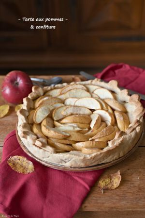 Recette Tarte aux pommes et confiture