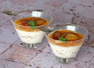 Recette Panna cotta aux pêches