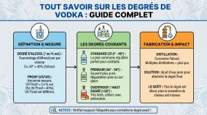 Recette Tout savoir sur les degrés de vodka : guide complet