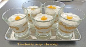 Recette Timbales aux abricots *