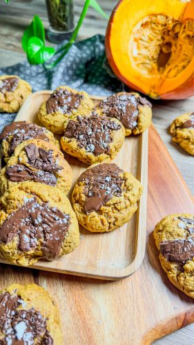 Recette Cookie au potimarron et chocolat moelleux