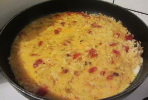 Recette Omelette au riz