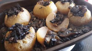 Recette Navets farcis-champignons et fromage frais