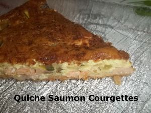 Recette Tour en Cuisine #415 - Quiche Saumon Courgettes