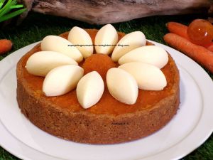 Recette Tarte Carrot Cake d'après Lucio et Thomas Colombo : crumble aux noix, carrot cake, compotée aux agrumes et carottes, crème au gingembre frais