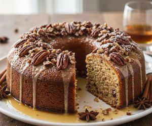Recette Gâteau au rhum et noix de pécan : la recette moelleuse et gourmande qui fait l’unanimité