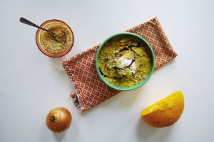 Recette Risotto d’orge courge, noisettes, parmesan, burrata