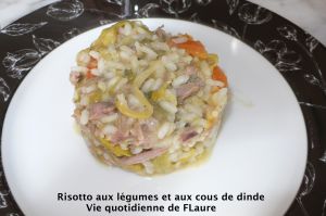 Recette Risotto aux légumes et aux cous de dinde