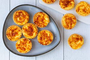 Recette Mini quiche cheddar moutarde