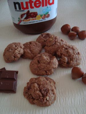 Recette Cookies Nutella / noisettes