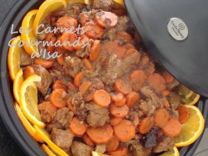 Recette Tajine de veau carottes orange