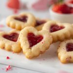 Recette Heart Thumbprint Cookies A Soft Buttery Valentine