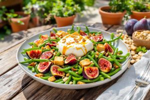 Recette Salade de Cyril Lignac qui rend accro (figues, burrata, secret inside)